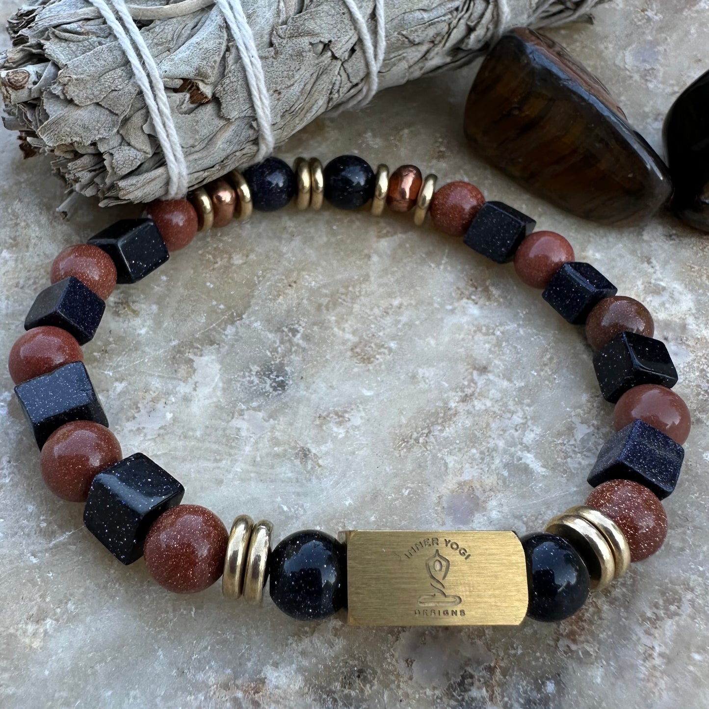 Golden Azure Bracelet: Joy, Positivity, & Boundless Abundance!