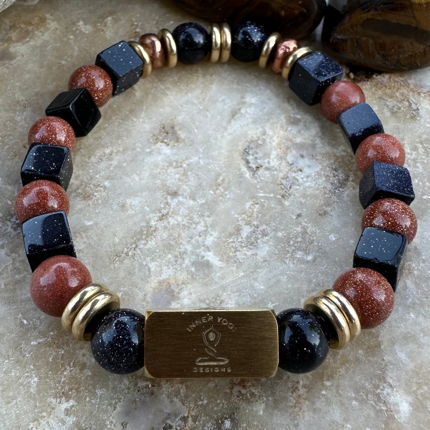 Golden Azure Bracelet: Joy, Positivity, & Boundless Abundance!