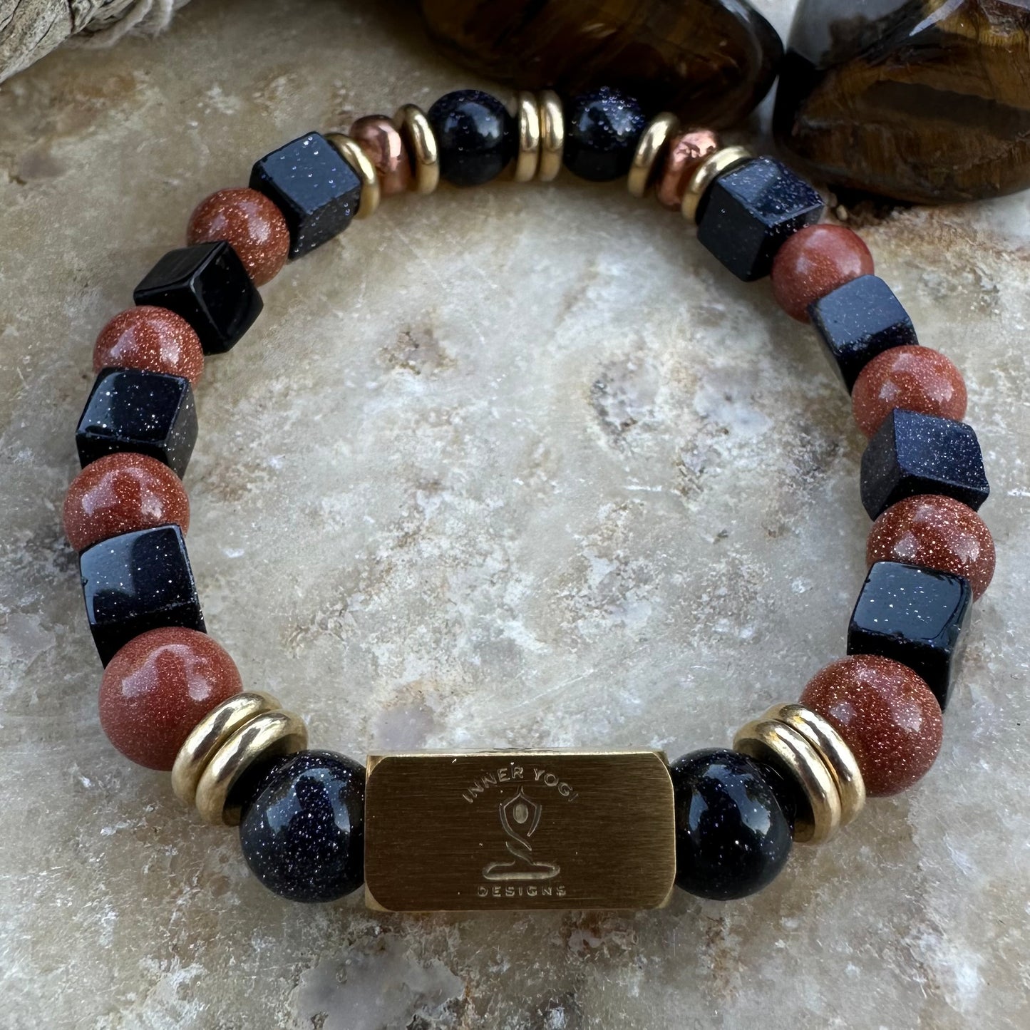 Golden Azure Bracelet: Joy, Positivity, & Boundless Abundance!